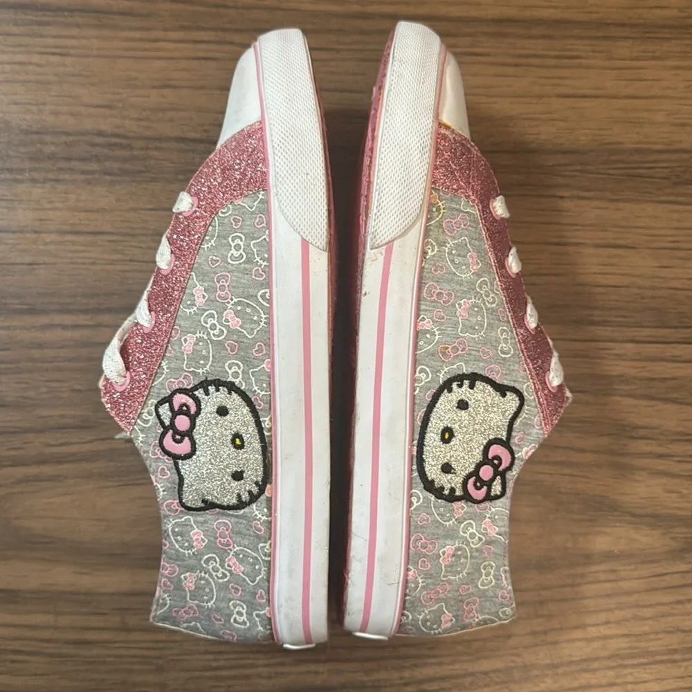 Hello Kitty Pink and Gray Women's Sneakers